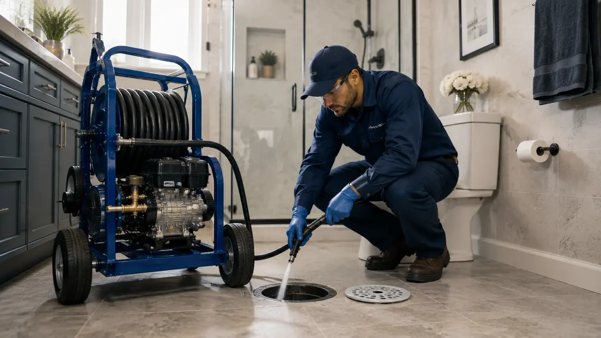 Bathroom Drain Hydro Jetting in National City