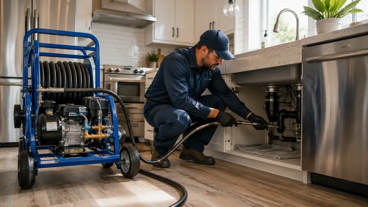 Kitchen Drain Hydro Jetting in National City