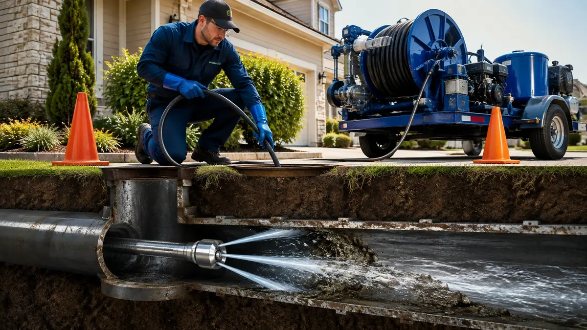 Main Sewer Line Hydro Jet Cleaning in National City